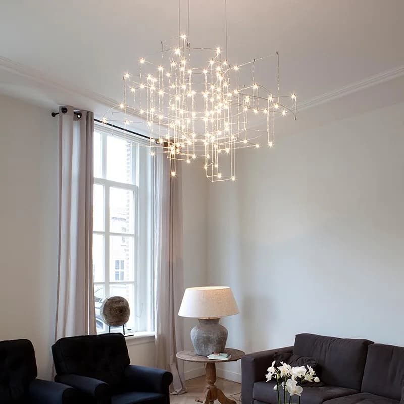Lampada a sospensione moderna Firefly per soggiorno, camera da letto, ristorante, negozio di abbigliamento, guardaroba, illuminazione per reception.