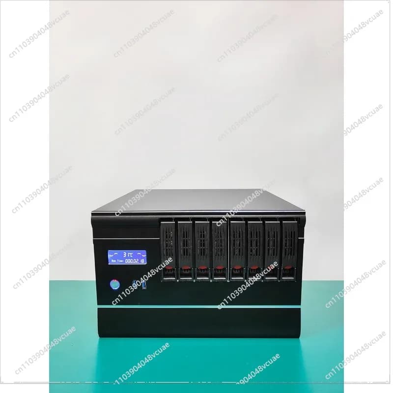NAS Chassis 8 Disco Matx Scheda principale Controllo della temperatura Rete Hot Swap Archiviazione di film Scheda alta completa Milioni di Enterprise