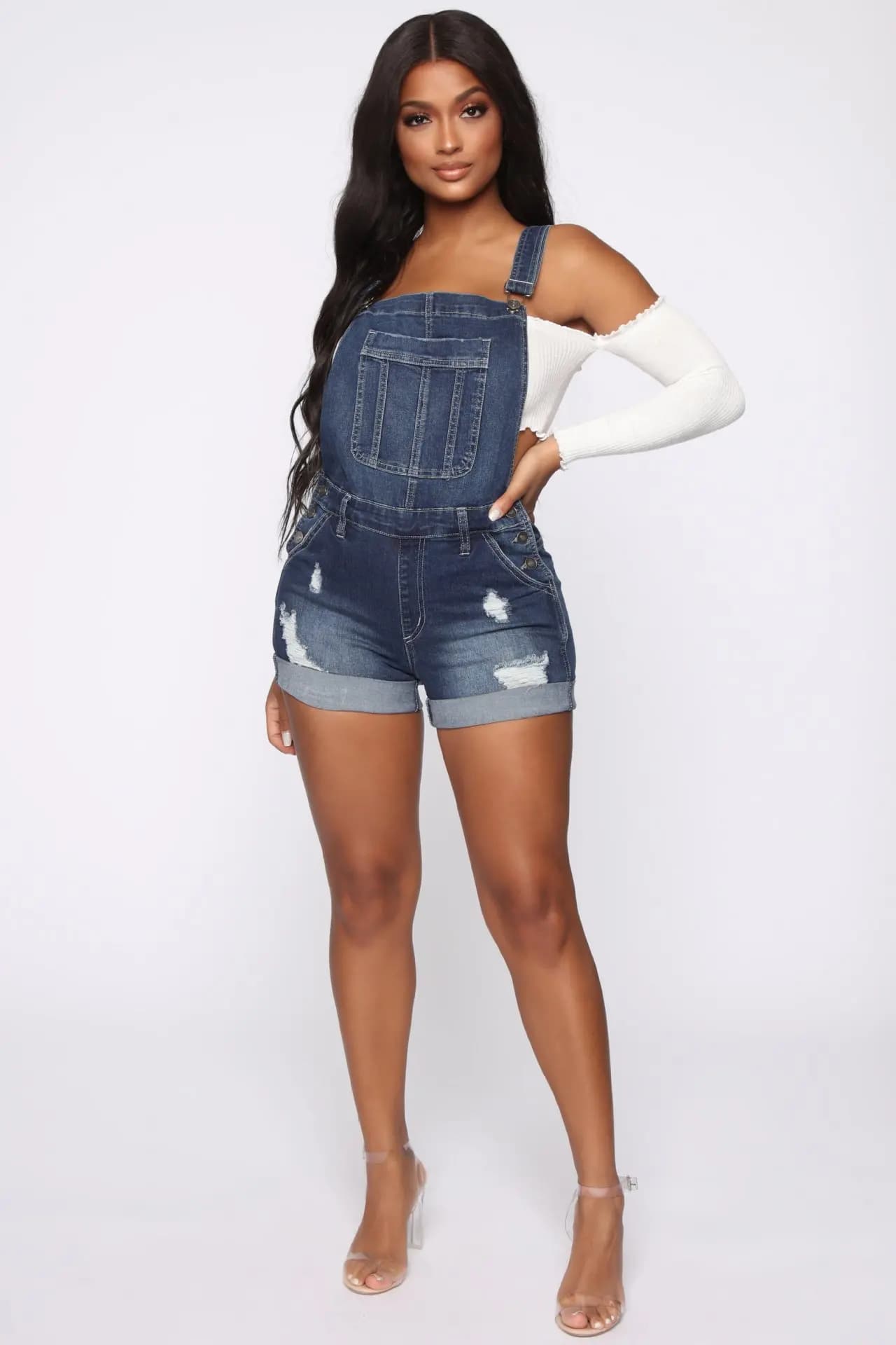 New summer women Shorts Salopette Jeans torn Lady Pagliaccetti elasticized sexy denim pants Lady Tuta with cross strap Casual suits