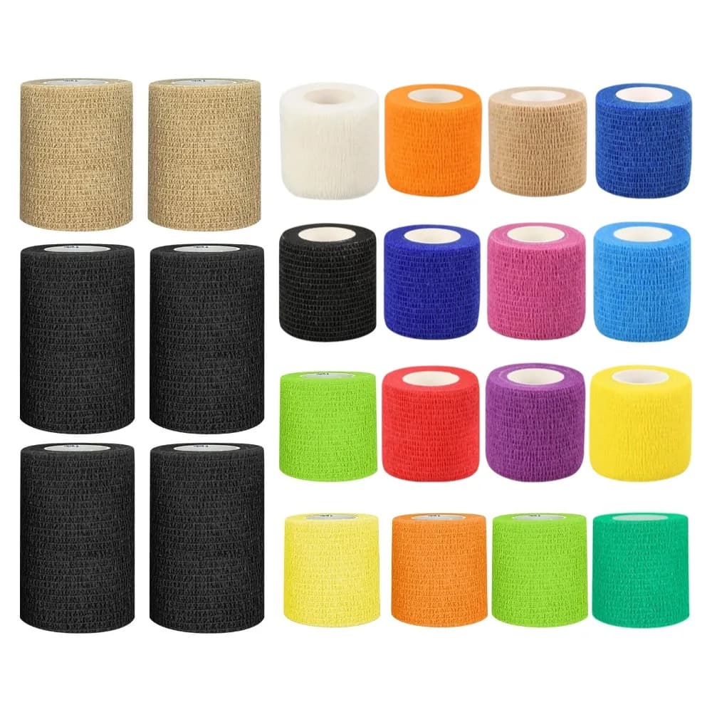 Nuovo nastro autoadesivo Elastoplast elastico caldo Bendaggio sportivo Proteggi polso Palmo Dito Braccio Spalla Ginocchio Caviglia Animali domestici Gamba Tattoo