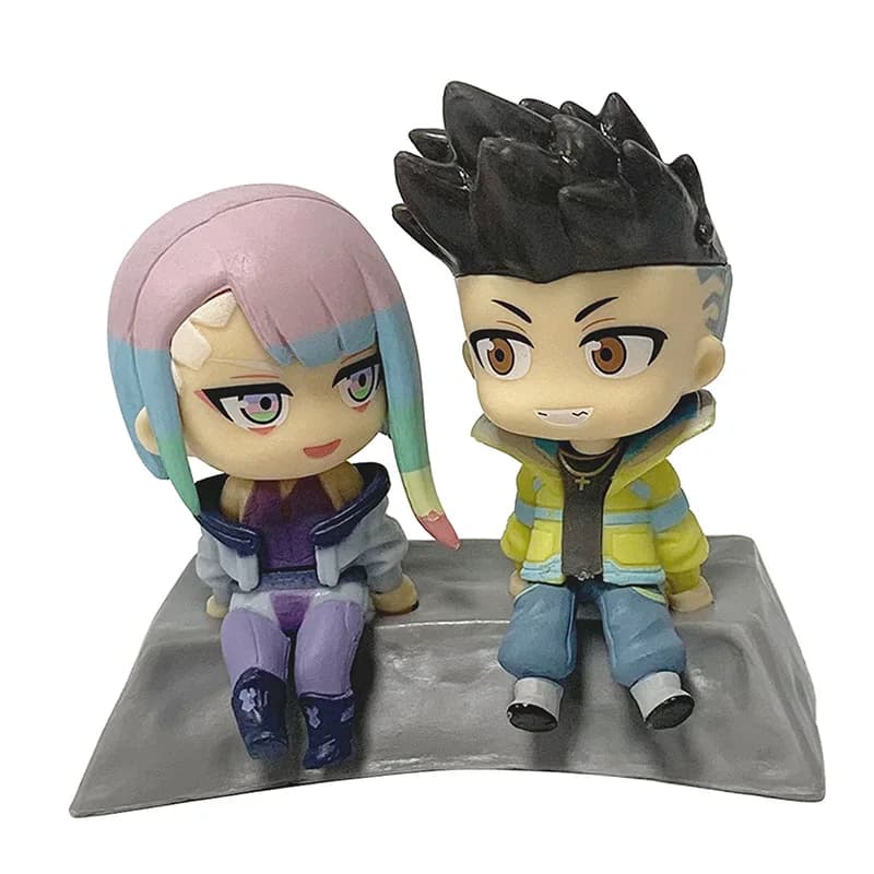 2 pz/set Cyberpunk Edgerunners David Martinez Lucyna Kushinada Lucy Lovers Anime Action Figure Giocattoli Cute Doll Collection Modello