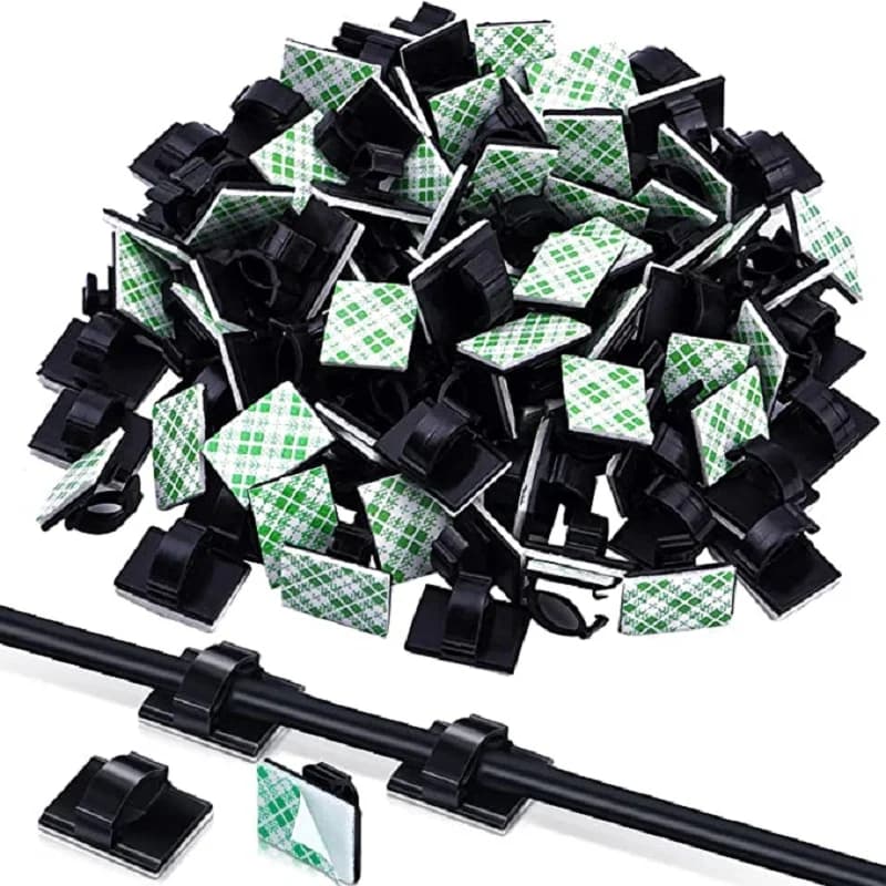 30 cable organizer clips, cable support, table work station, cable management, USB charging, data line, coil winder, cable management