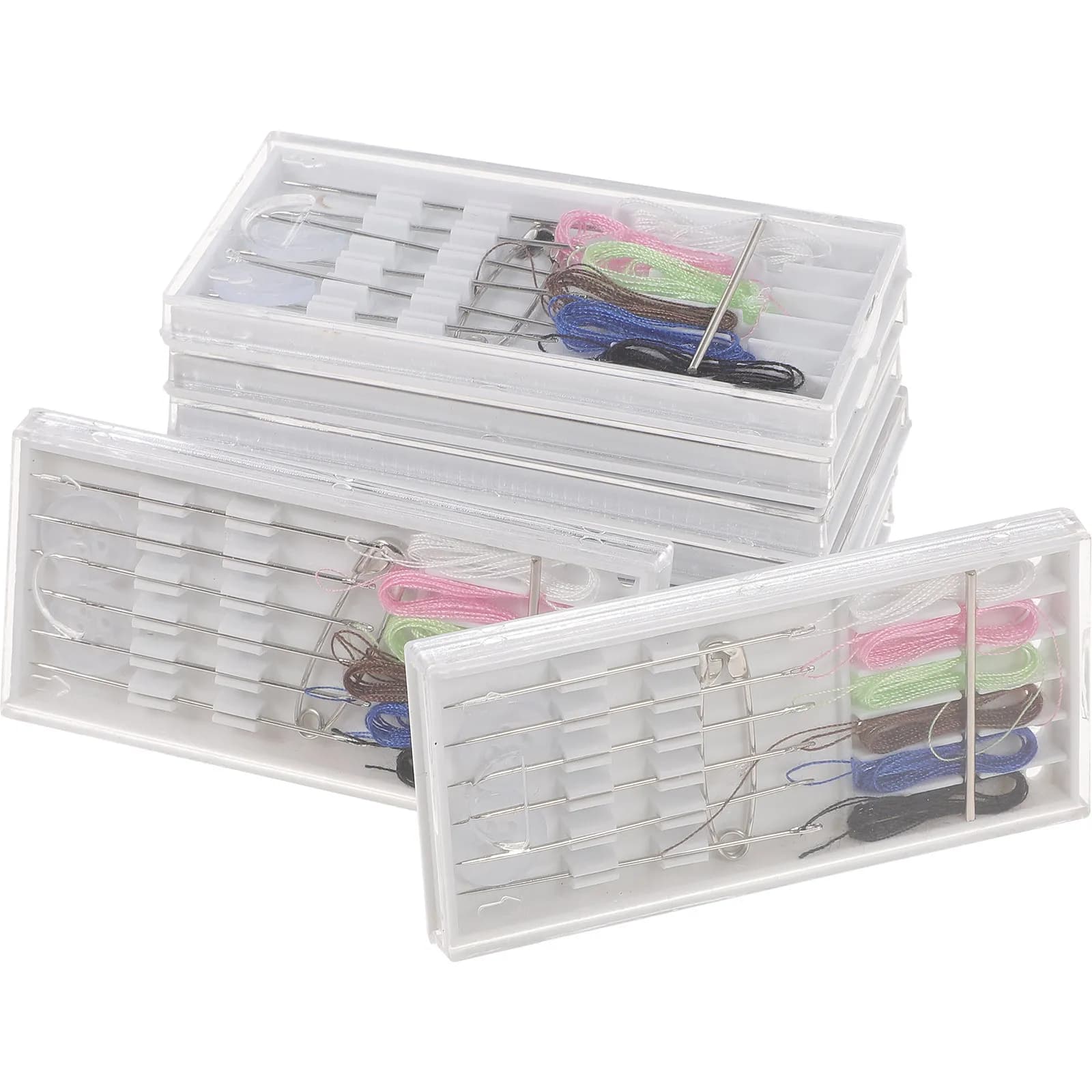 Kit da Cucito Portatile 10 Pezzi, Multifunzione con Aghi, Fili, Bottoni e Spille per Casa e Macchina, per Quilting, Ricamo e Punto Croce
