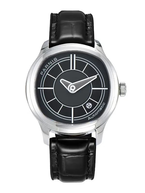 Parnis Men Automatic Watch 41mm Mechanical Wristwatch 5ATM Waterproof Sapphire Mirror