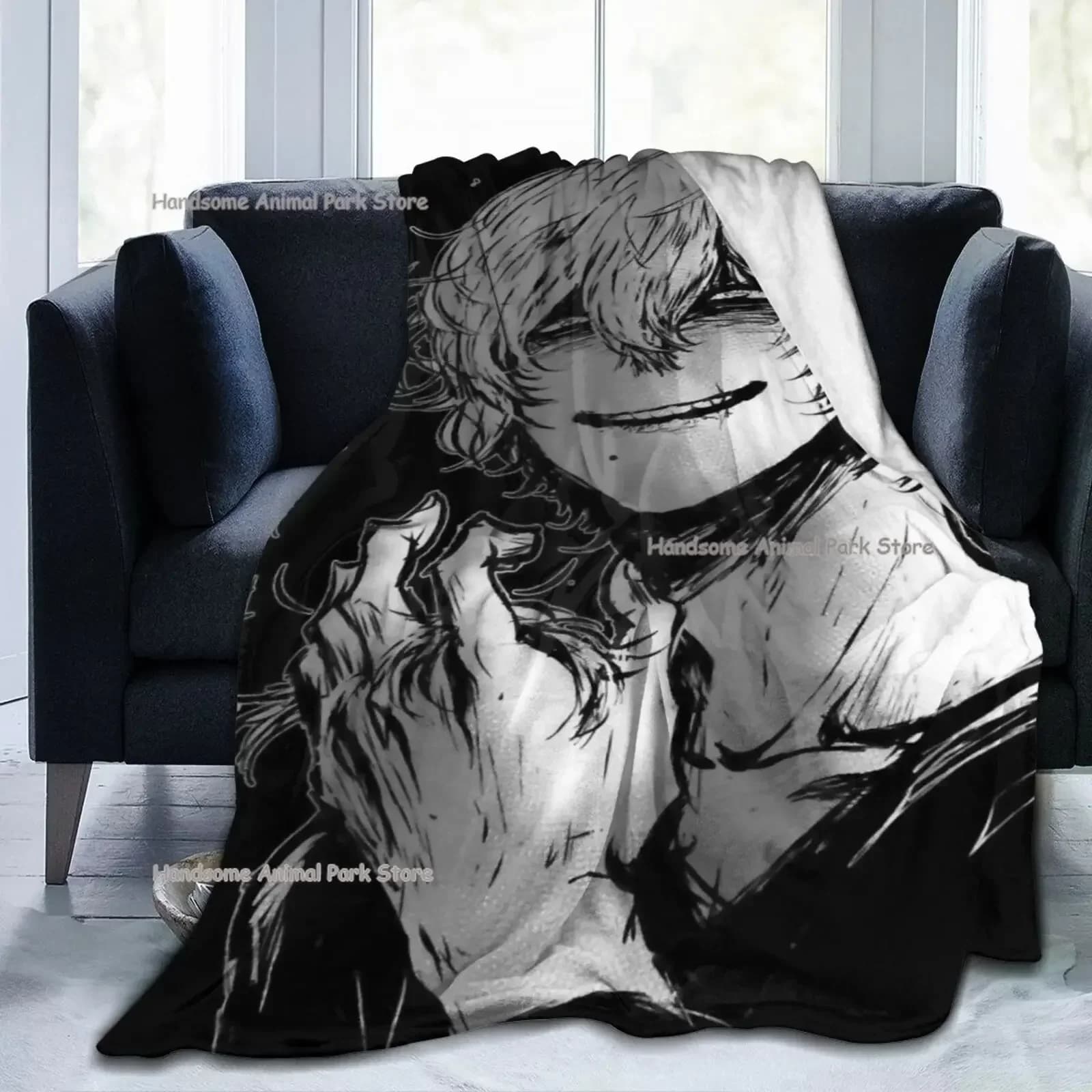 My Hero Academia Collage Anime Shigaraki Fleece flanella coperta da tiro accogliente plaid caldo per tutte le stagioni coperta Super morbida per il letto