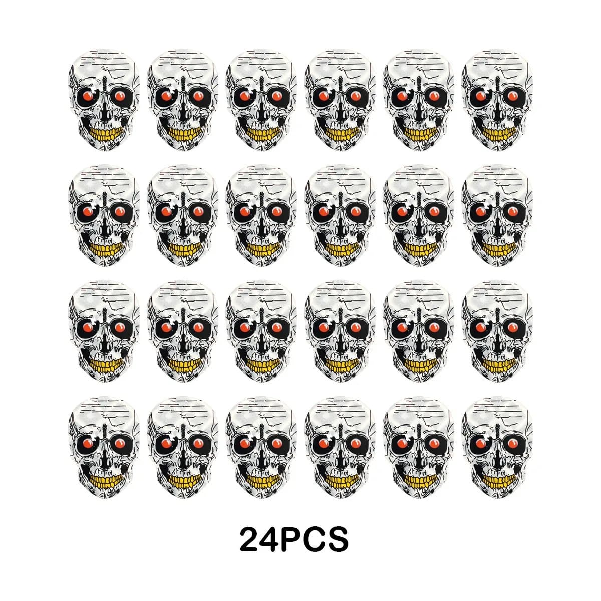 24 Pack PET Unique Design Dart Additions for Steel Tip Dart And Soft Tip Darts, Black Red Silver Tone