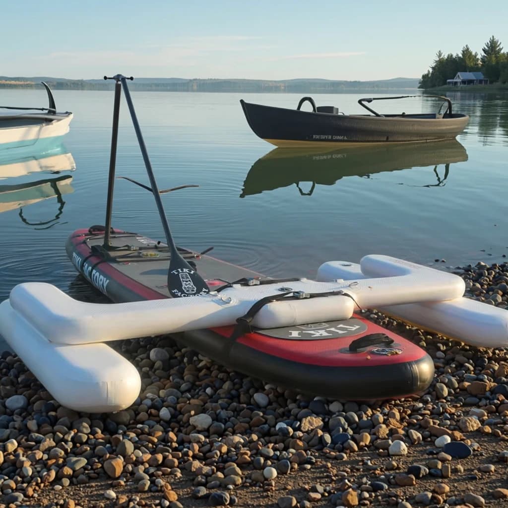 Stabilizzatore gonfiabile per paddle stand-up per kayak Stabilizzatore galleggiante in PVC per accessori doppi per kayak