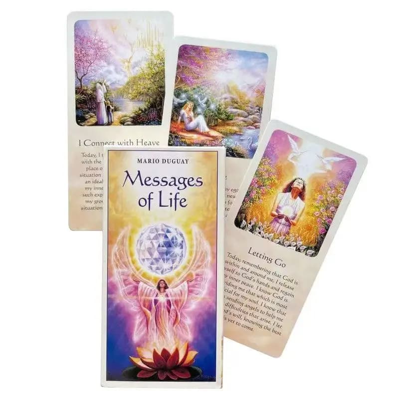 Mazzo di carte dei tarocchi Oracle per feste, gioco da tavolo inglese completo per donna, messaggio di vita