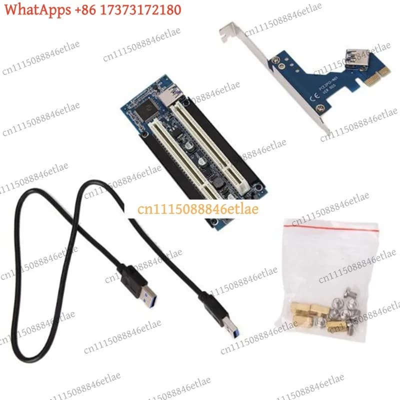 k3 Universal L77A PCIe To 2 PCI Adapter Card Expansion Board For Capture Card Golden Tax Sound Parallel Port
