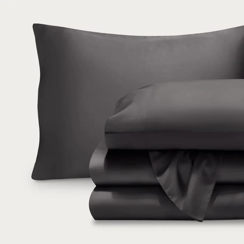 1pc Duvet Cover Silky Cooling Natural Lyocell Quilt Cover Adult Elegant Man Black Grey Luxury Bedding US King Comforter Cover