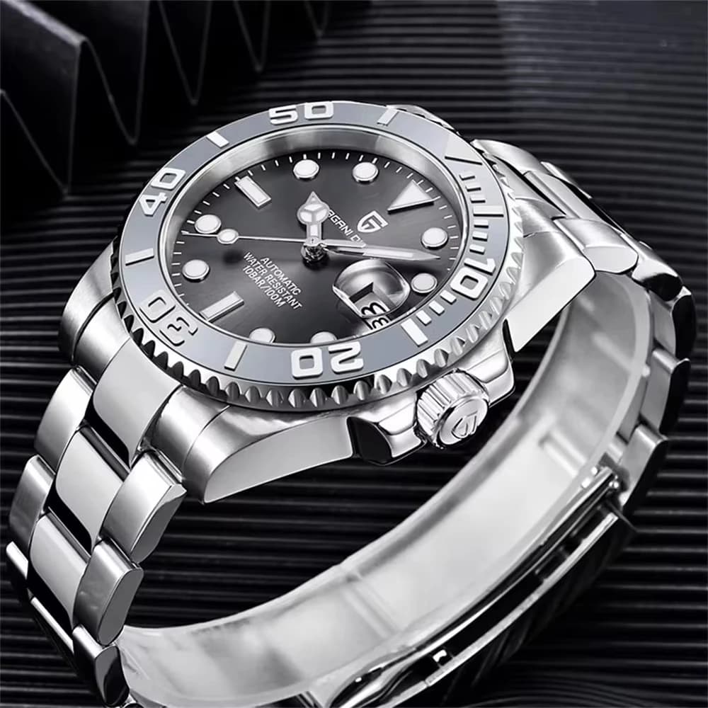 PAGANI DESIGN New 1651 Mechanical watch 40mm Men's wristwatch Sapphire crystal Stainless steel Automatic waterproof watches for men