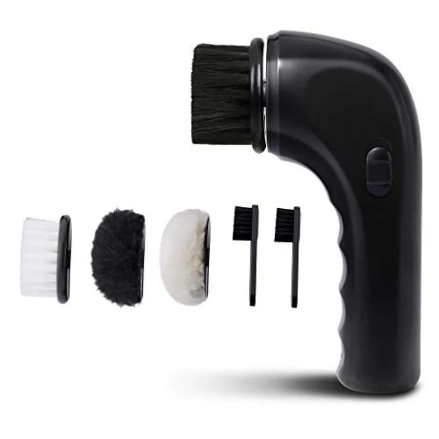 Spazzola Elettrica per Pulizia Scarpe, Lucidatrice Elettrica per Scarpe, Pulitore per Polvere, Kit Portatile USB per la Cura della Pelle