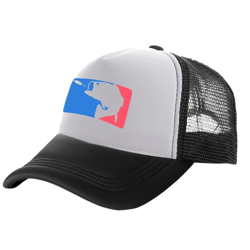 Berretto da camionista per caccia al pesce luccio Cool Men Cappello da pesca al luccio Berretti da baseball Cappellini estivi in rete unisex MZ-236