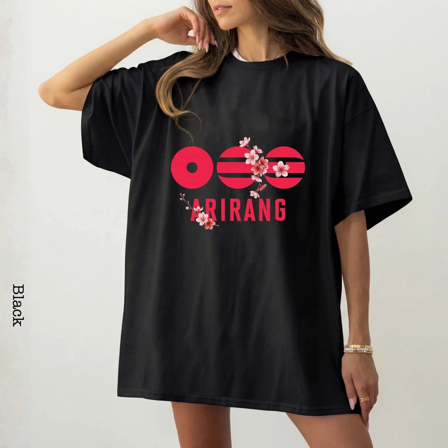 T-shirt con logo BTS Arirang, Merch Bangtan, Felpa da concerto 2026, Regalo Kpop Army, T-shirt estiva in cotone per uomo e donna, coordinata per la famiglia