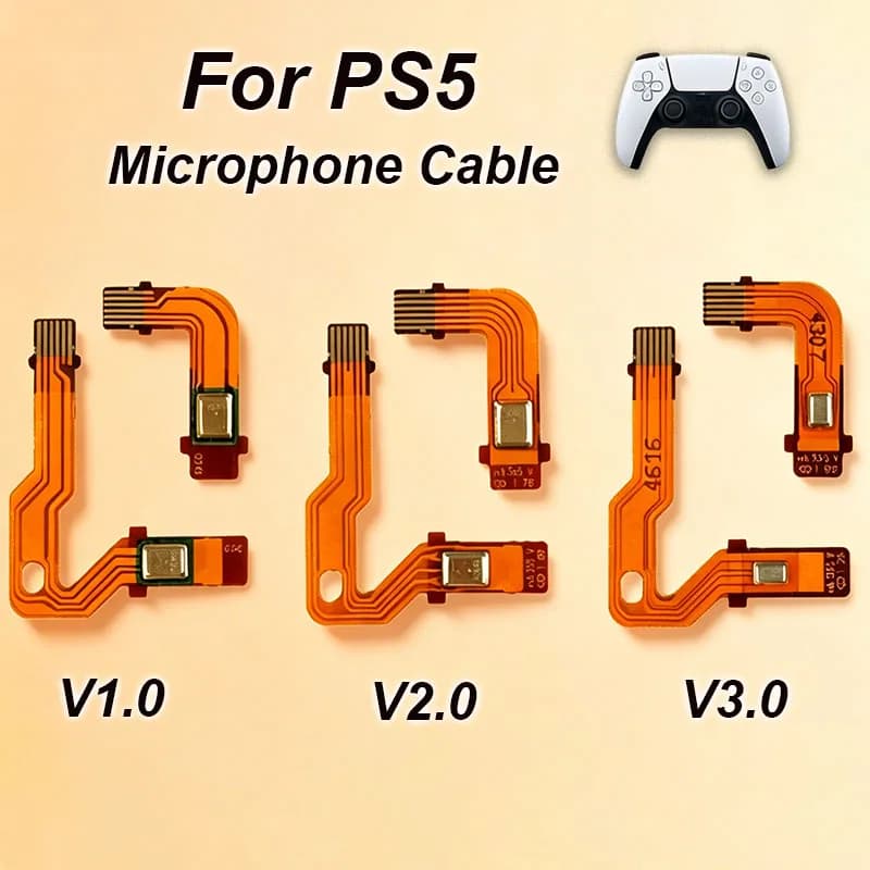 1 Set Cavo Flessibile Microfono di Ricambio per Controller PS5 BDM-010 020 030, Cavo a Nastro Microfono Interno per Controller PS5 V1 V2 V3