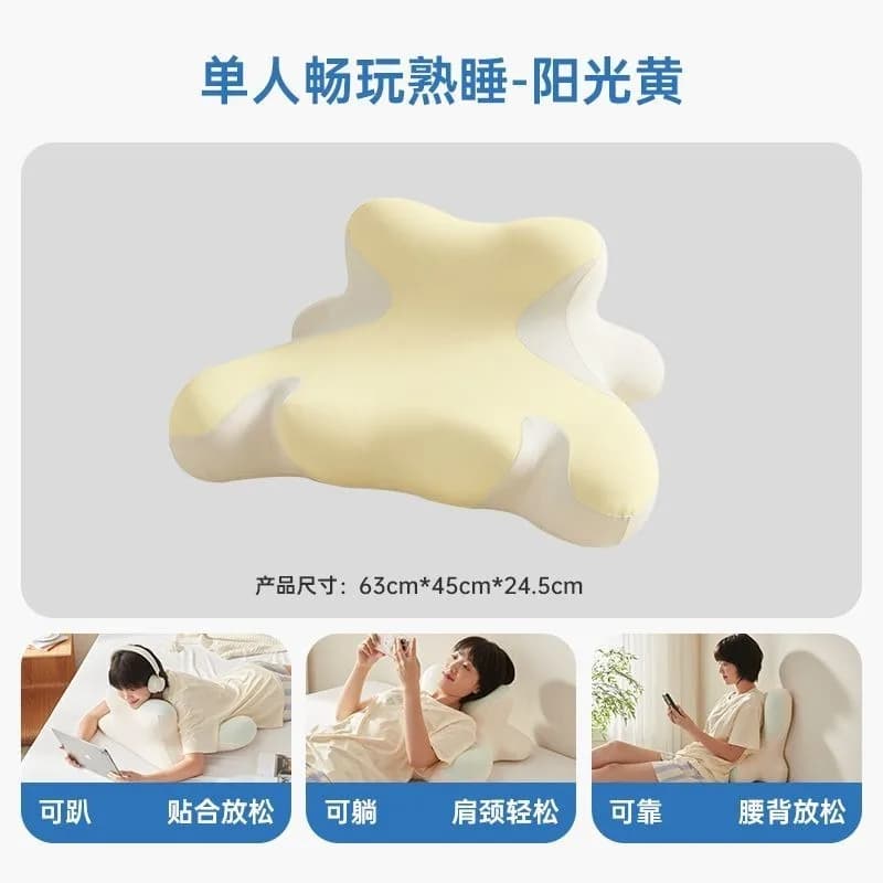 Cuscino ergonomico per gatti notturni, protezione della colonna vertebrale cervicale, manufatto da letto, cuscino da comodino