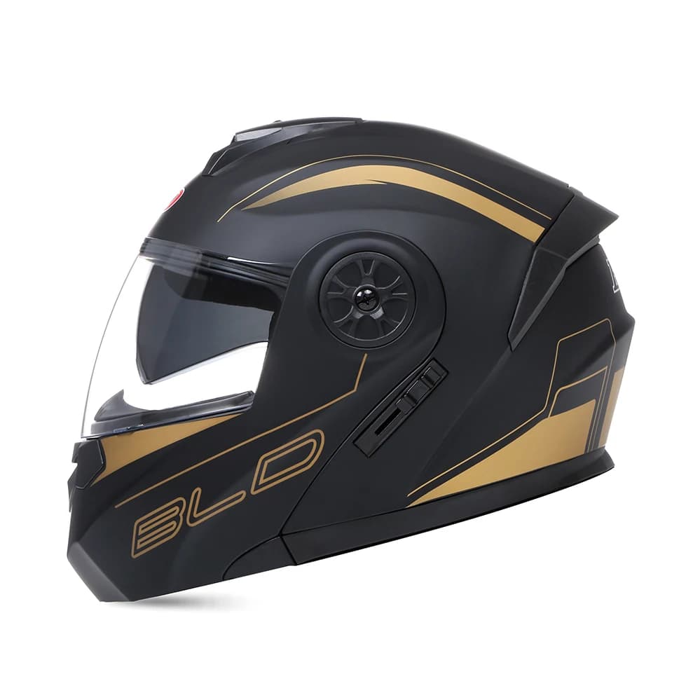 BLD Full Automobile Helmet Man Women's Fashion Dual Lens Helmets Motocross Racing Modular Flip Up Helmet Moto