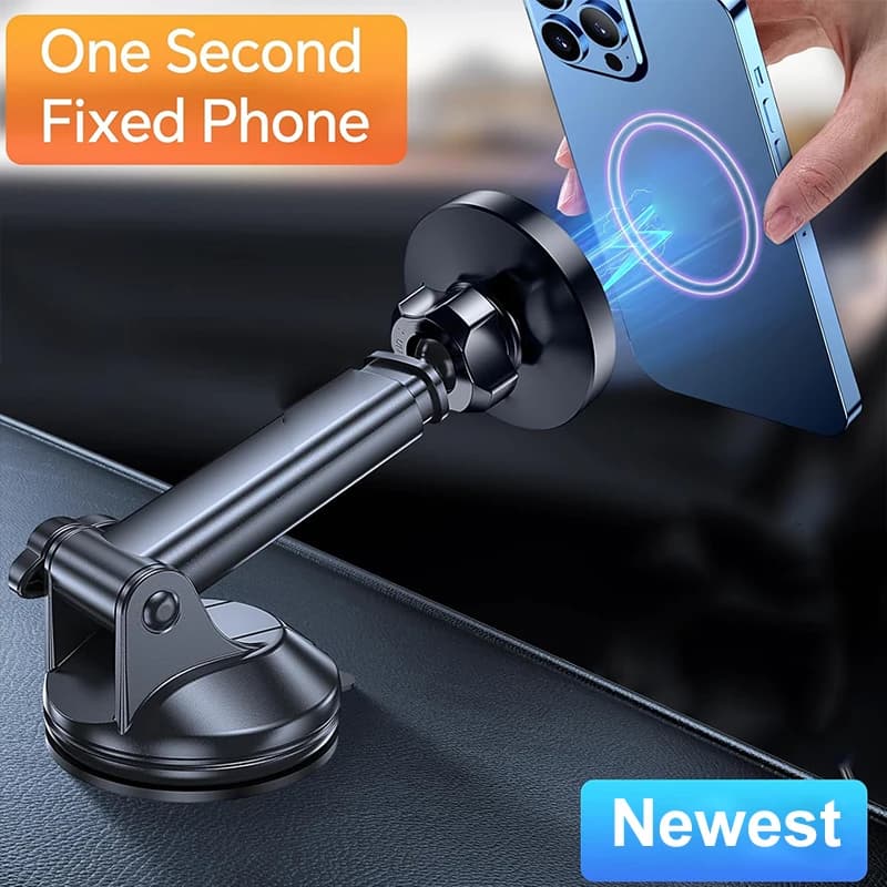 UYUXIO Magnetic Wireless Car Charger Dash 15W Quick Charging Adapter for iPhone 17 16 15 14 13 Car Phone Support