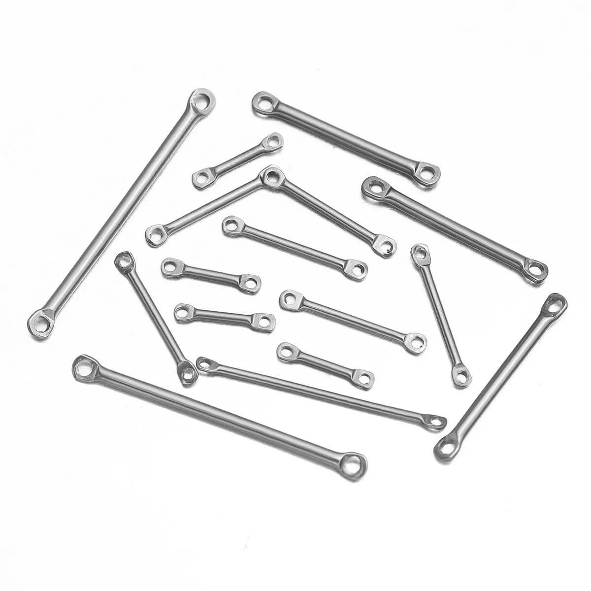 Biellette in Acciaio Inossidabile da 16-38mm per Gioielli Fai-da-te, Collane, Bracciali e Altri Accessori