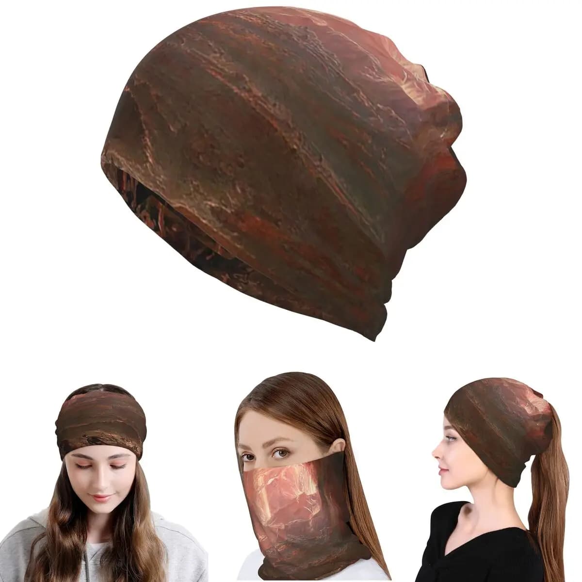 La distruzione di Pompei ed Ercolano di John Martin 1822 Bandana Copricollo Maschera Sciarpa Maschera per il viso Berretto Cappello Traspirante per adulti