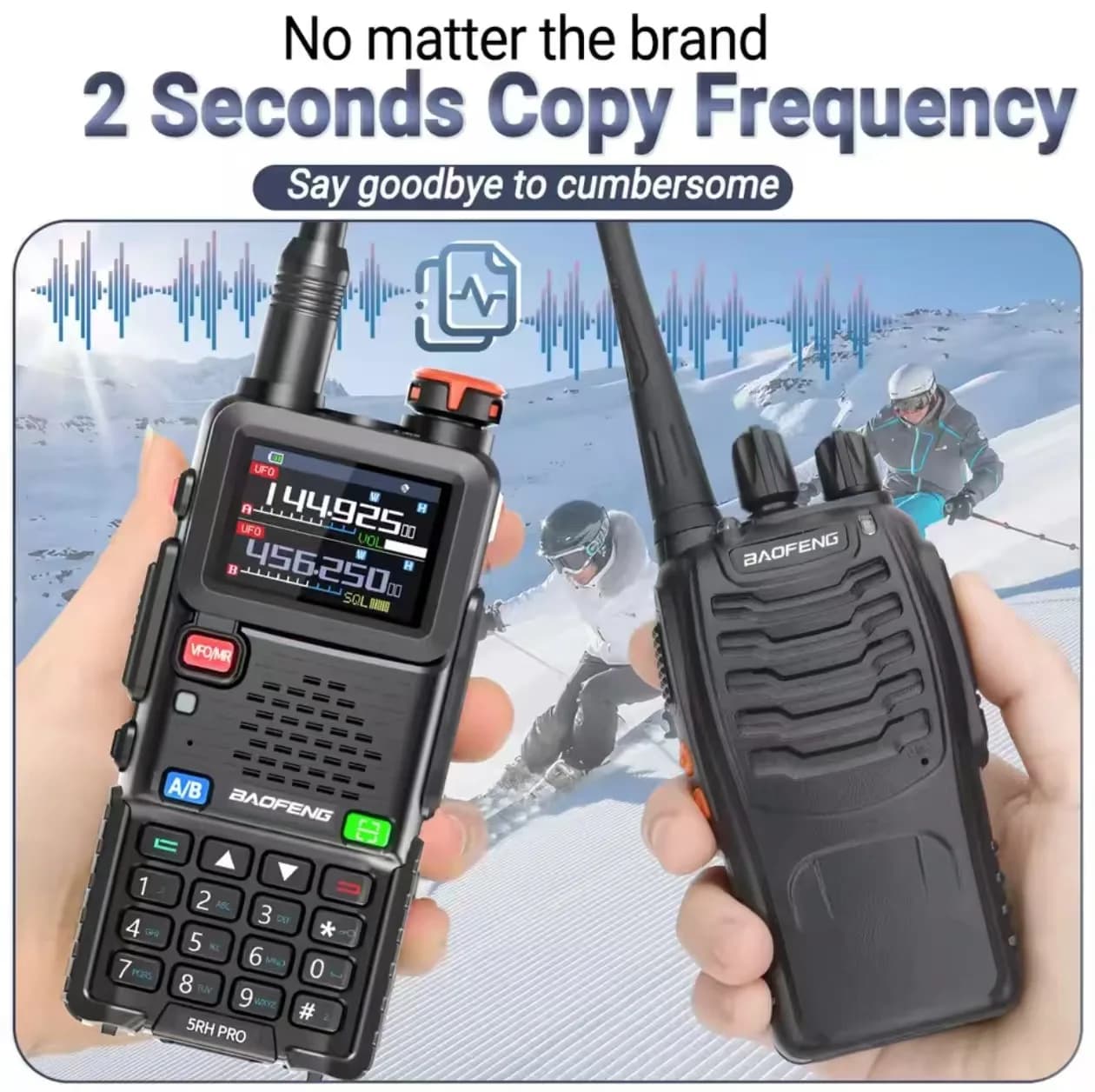 Ricetrasmettitore Baofeng UV-5RHPRO 10W ad alta potenza con GPS, a lungo raggio, antiurto, per esterni