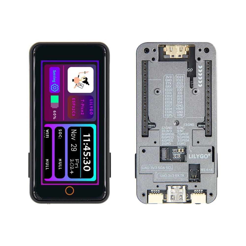 T-Pico2350 ESP32-C6 RP2350 Dual MCU development card Raspberry Pi 2,33 inch wireless Bluetooth WIFI LCD module