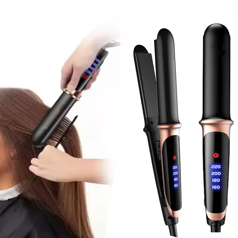 Nuovo Stile Piastra per Capelli a Doppio Voltaggio con Display LCD, Prezzo di Fabbrica, Ricaricabile