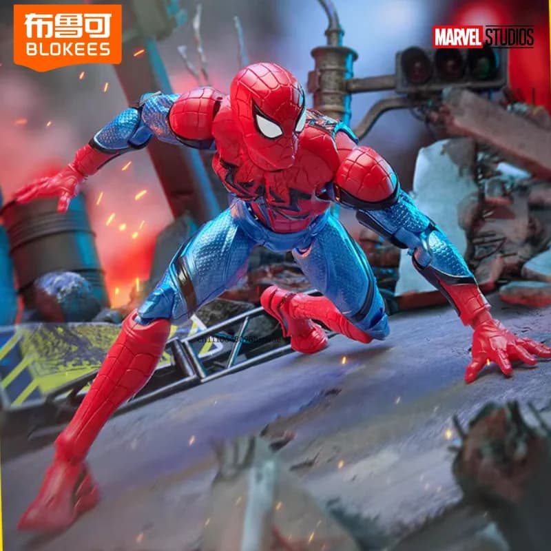 Blokees Marvel Champion Class Building Blocks Spider-Man Modello Assemblabile Venom Action Figure Iron Man Ornamento Giocattolo Regalo per Bambini