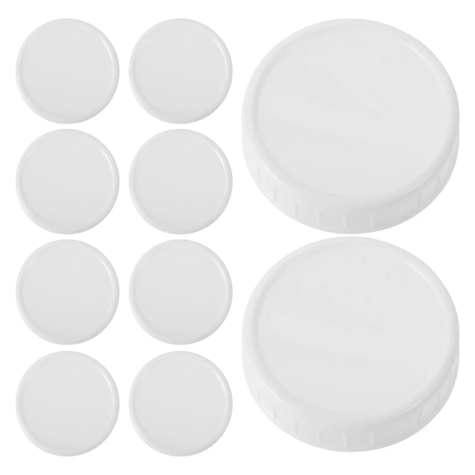 10 Pezzi Coperchi in Plastica Eleganti per Barattoli, Sigillatura Ermetica, Riutilizzabili, per Barattoli di Spezie, Caramelle, Frutta Secca, Contenitori per Alimenti