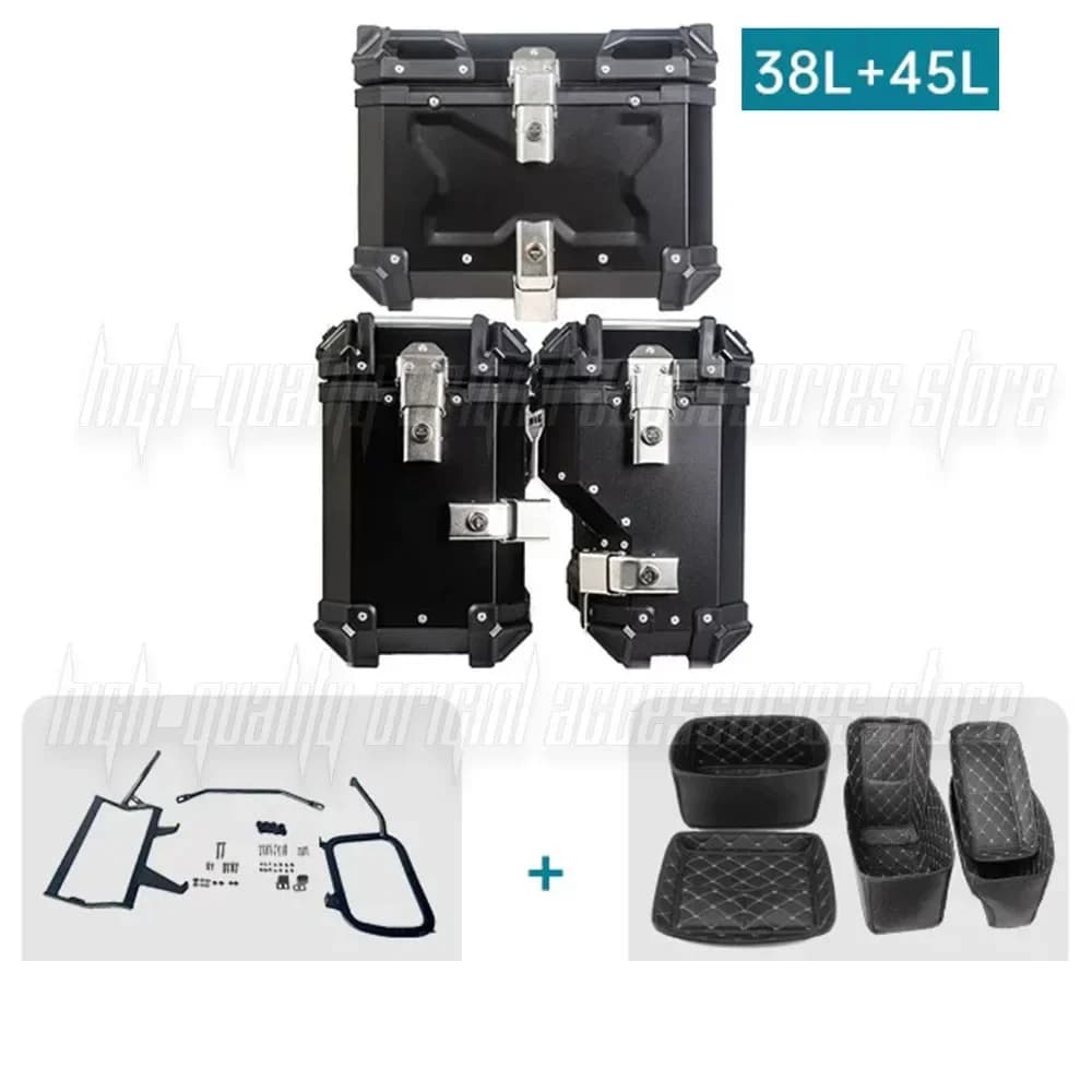 Portapacchi Posteriore in Alluminio, Bauletto Laterale per Moto QJ Motor SVT 650 X SVT650X 650X SVT650, Accessori Moto