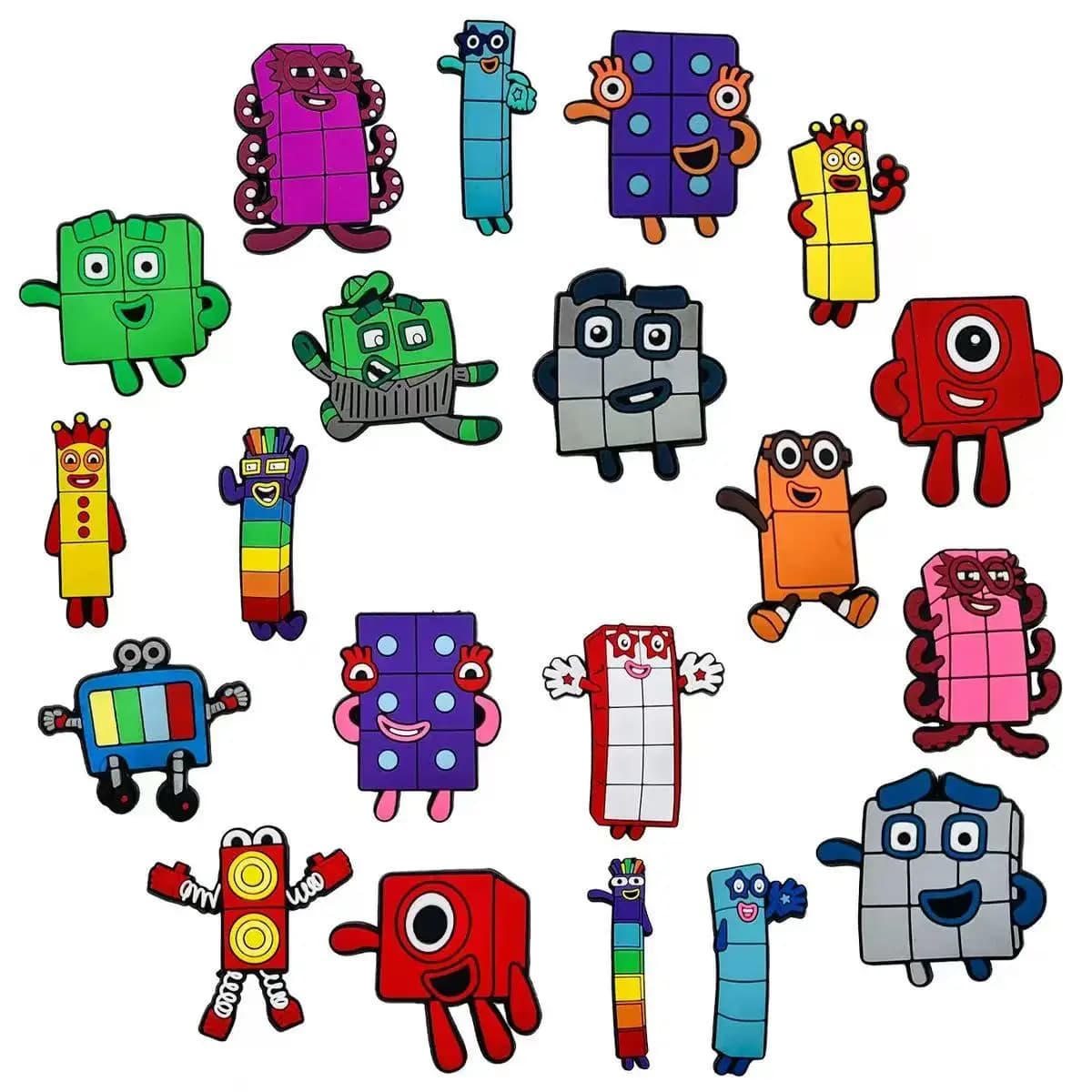 10-100pcs Cute Numbers Shoe Charms For Sandals,Shoe Decoration Accessories Shoe Pins Great Gift For Men Wom