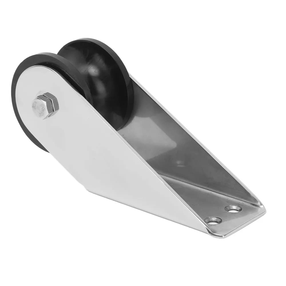 Rullo per Ancora di Prua in Acciaio Inox 304 con Materiale in Gomma, Resistente, per Imbarcazioni, Design Compatto e Fisso