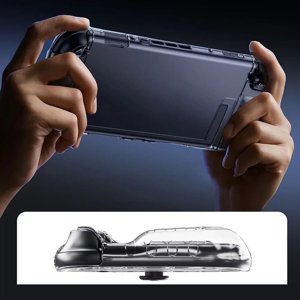Custodia trasparente Custodia antigraffio per console di gioco per Switch 2 (TPU PC)