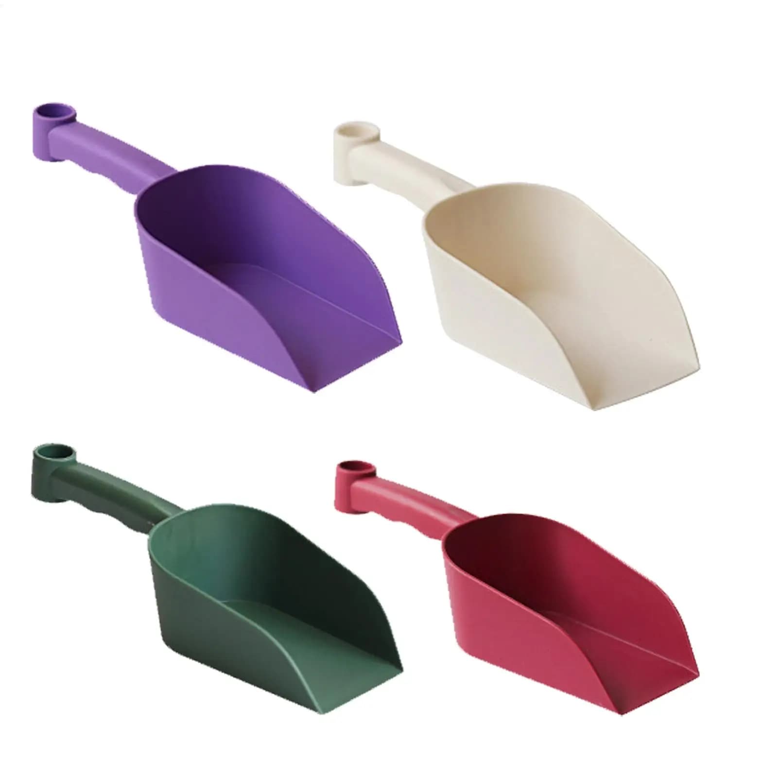 Paletta per Giardino Portatile in Plastica Spessa, Paletta per Giardinaggio, Paletta per Lettiera per Gatti, per Coltivazione di Verdure, Frutta, Erba e Prato