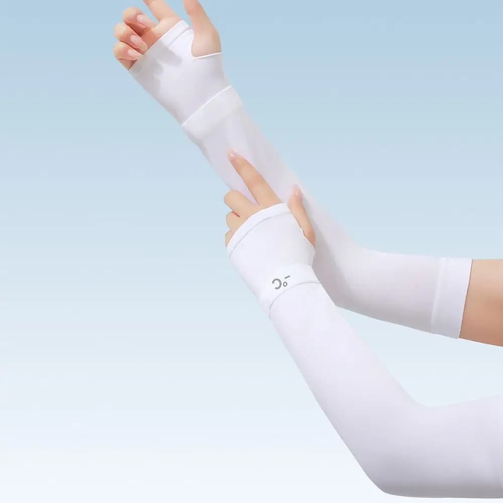 Protective Sleeves Breathable Anti-UV Ice Silk Sottili e Rinfrescanti per Braccia - Solar Protection Spring Summer