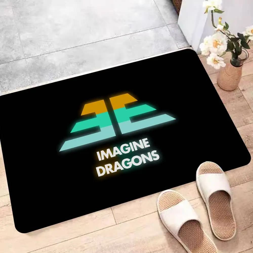 Band I-Imagine Popular D-Dragons Tappetino da bagno per bambini, decorazione per la camera dei bambini, balcone, tappetino antiscivolo, tappeto di benvenuto per il soggiorno