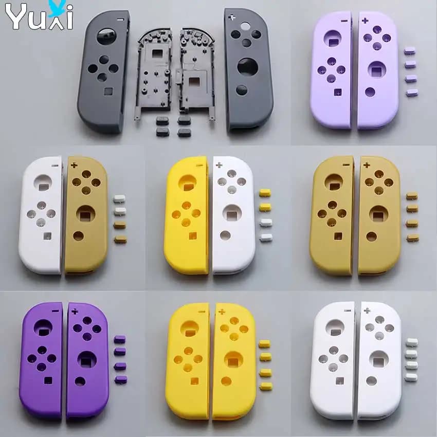 YuXi 1 Set Custodia a conchiglia di ricambio per custodia controller NS Joy-con con pulsanti SLSR per Switch Joycon