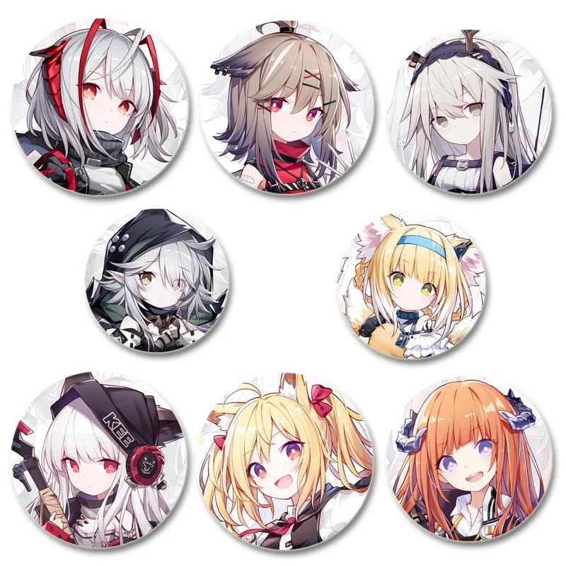 Pop Game Arknights Badge spille rotonde per cartoni animati per zaino Cothes accessori moda collezione Anime cappello decorazione Pin
