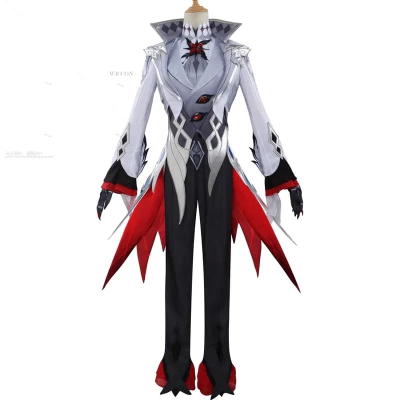 Gioco Anime Genshin Impact Fatui Il Fante Harleeequiiin Mantello Cosplay Vestiti di Halloween Uniforme Pelle Arlecchinos;3,k8't,