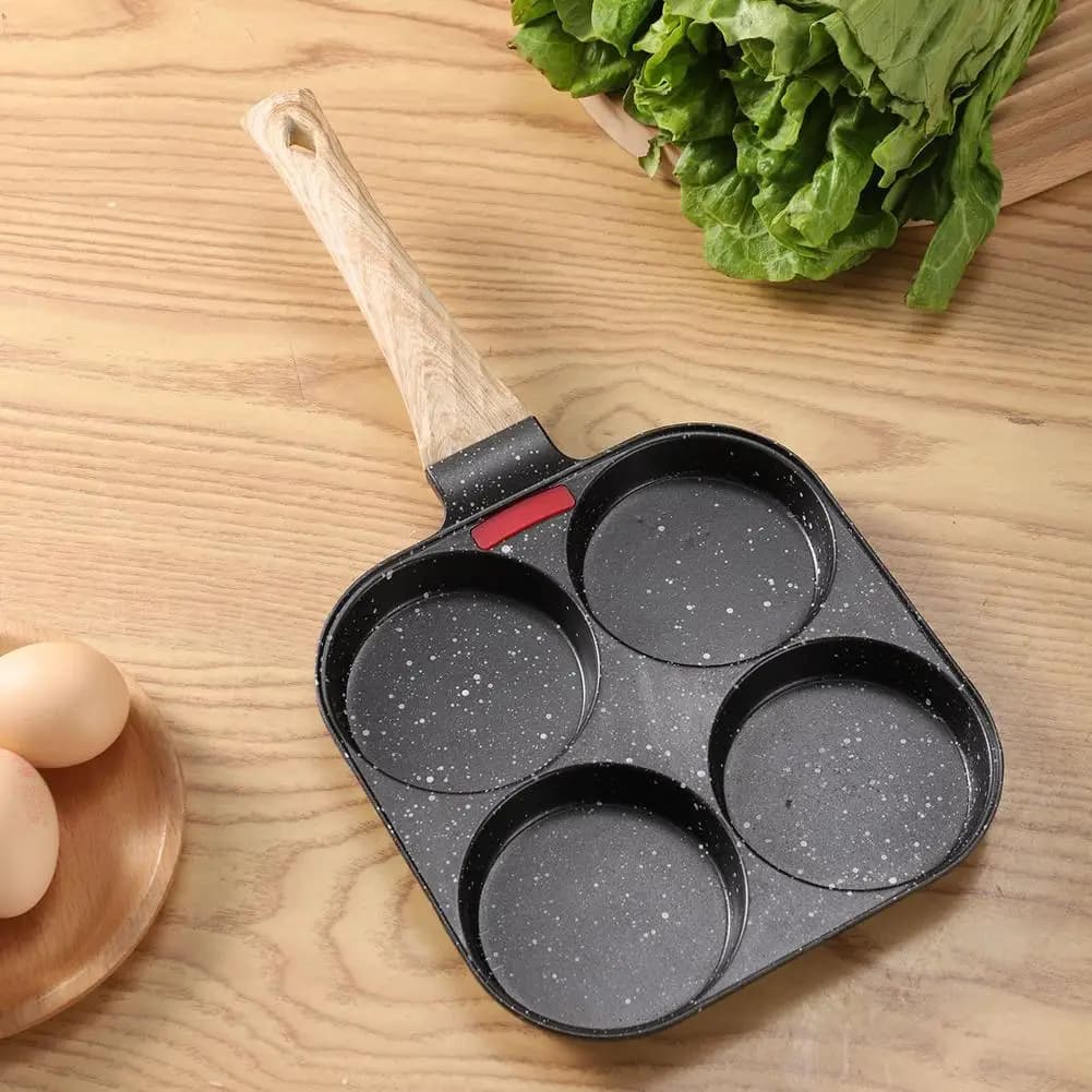 Pan for 4 eggs Non-stick pan for breakfast Mini pancake pan Japanese Frittata domestic anti-rust fryer