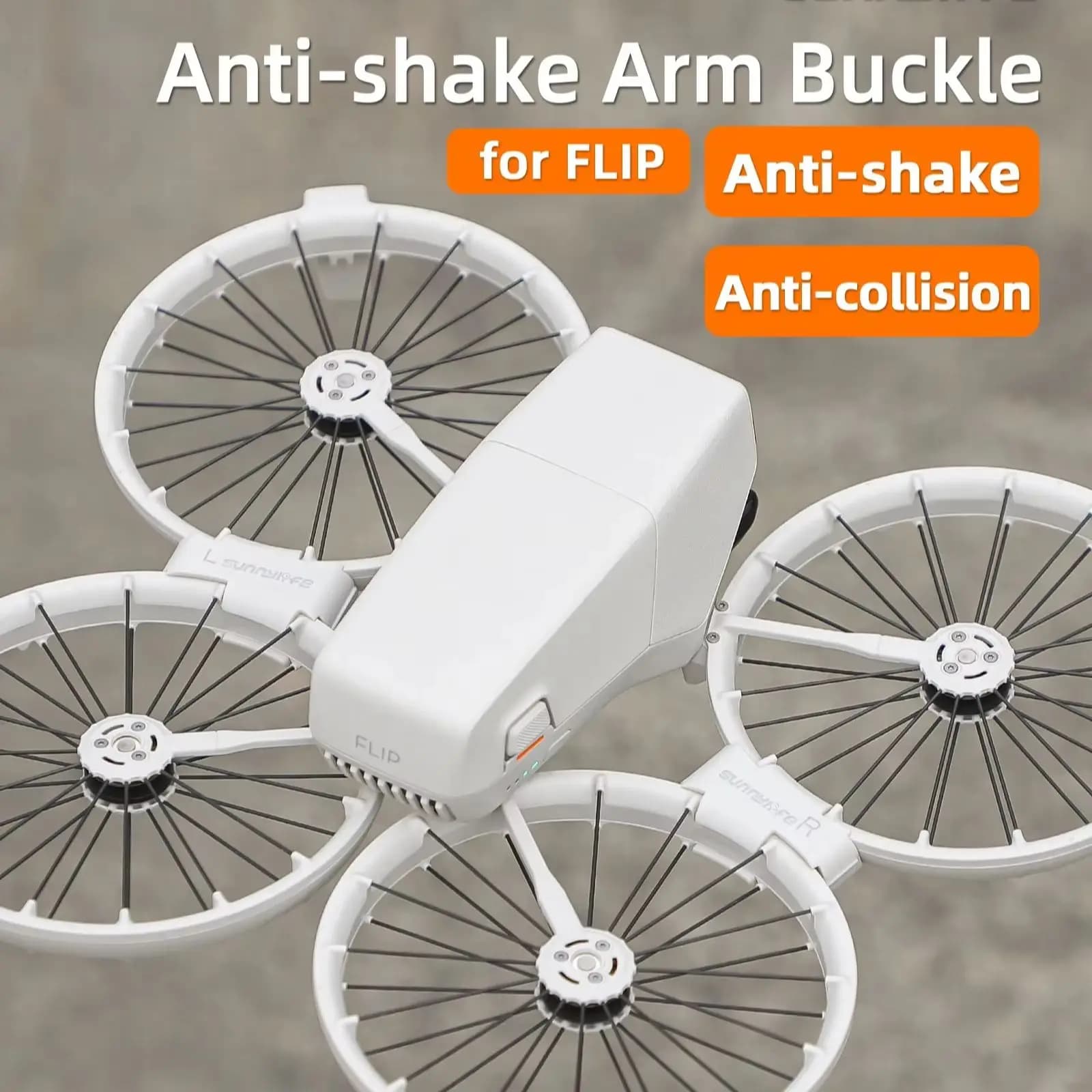 Shock Absorbing Fixing Buckle For DJI Flip Drone Arm Shock Absorber Anti-Shake Plastic Fixed Buckle Anti-Collision Accessories