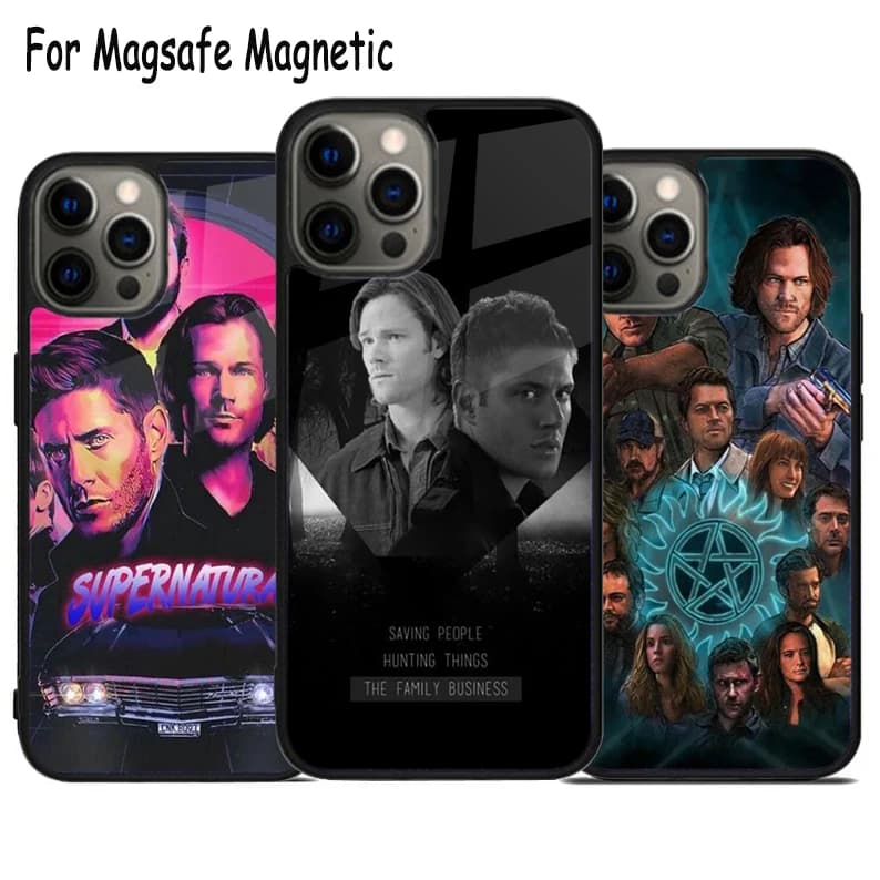 Custodia Supernatural We Are Done per iPhone con ricarica wireless e cover magnetica Magsafe per iPhone 17 Air 15 16 16e 14 13 11 12 Pro Max Plus