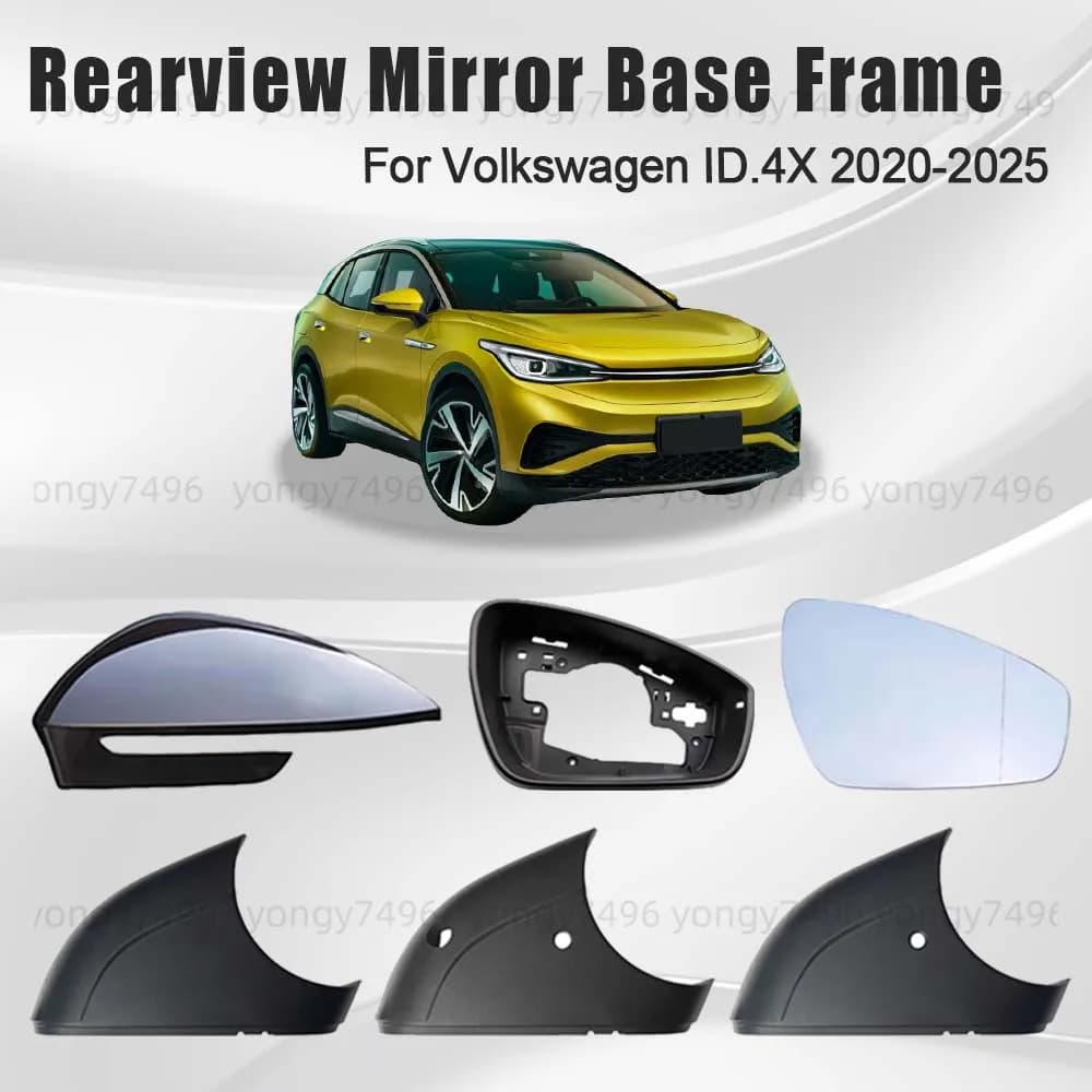 Base per Specchietto Retrovisore Aggiornata per Volkswagen ID.4X 2020-2025, Cornice per Lente con Foro per Faretto, Accessorio Auto