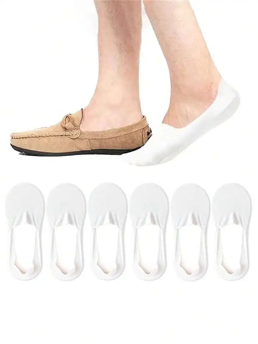 3 Pairs Mens Thin Low-Cut Invisible Socks Seamless Breathable Soft Comfort Fit