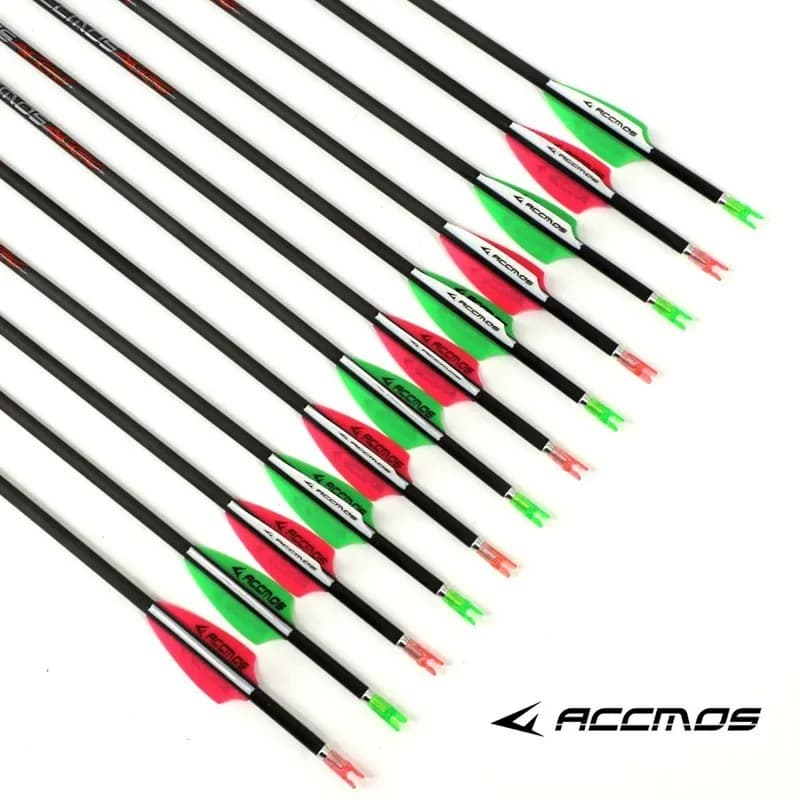 ACCMOS ID4.2mm Frecce in Carbonio Puro Albero Spine 300 350 400 500 600 700 800 900 1000 1100 1300 1500 1800 Tiro con l'arco Caccia