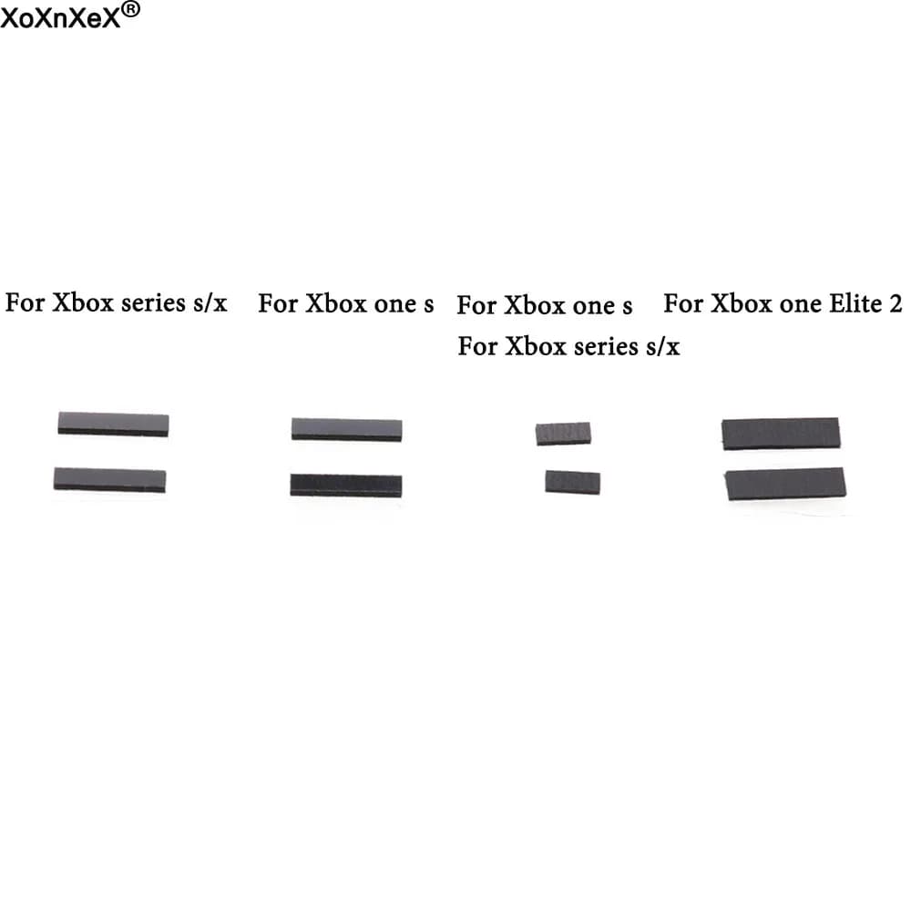 1 paio = 2 pezzi cuscinetti antiurto per Xbox Series X/S guscio posteriore LT RT cuscinetti in gomma per Xbox One Slim Elite 2 gamepad ammortizzatori pad