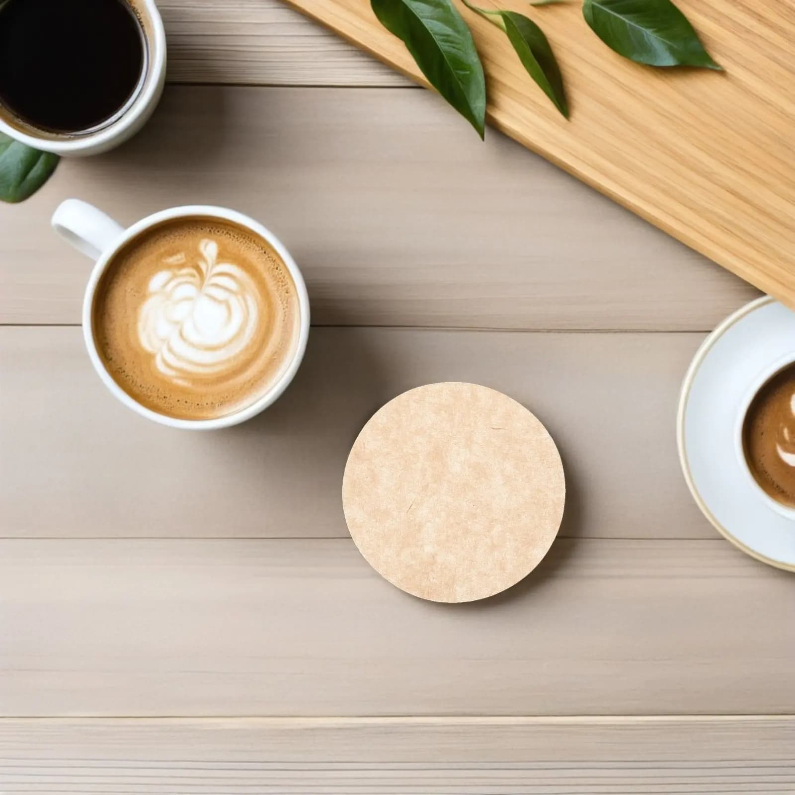 500Pcs Round Coffee Filter Paper Unbleached 64Mm for Drip Coffee Maker Espresso Machine Disposable Filters Paper Filter