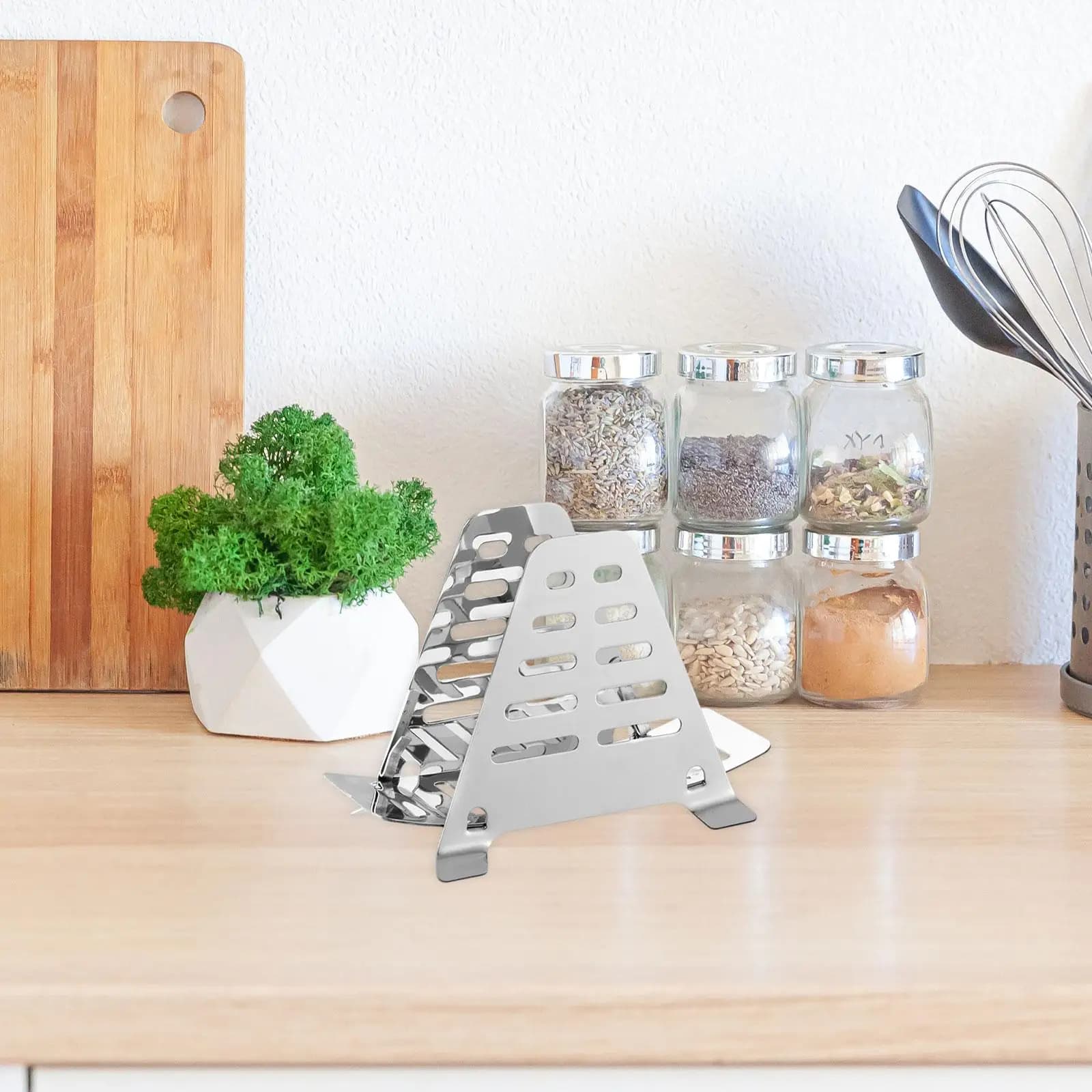 Metal cutting rack, multi-purpose, easy to clean, adjustable, stable, anti-rust, for restaurant cabinet for home use