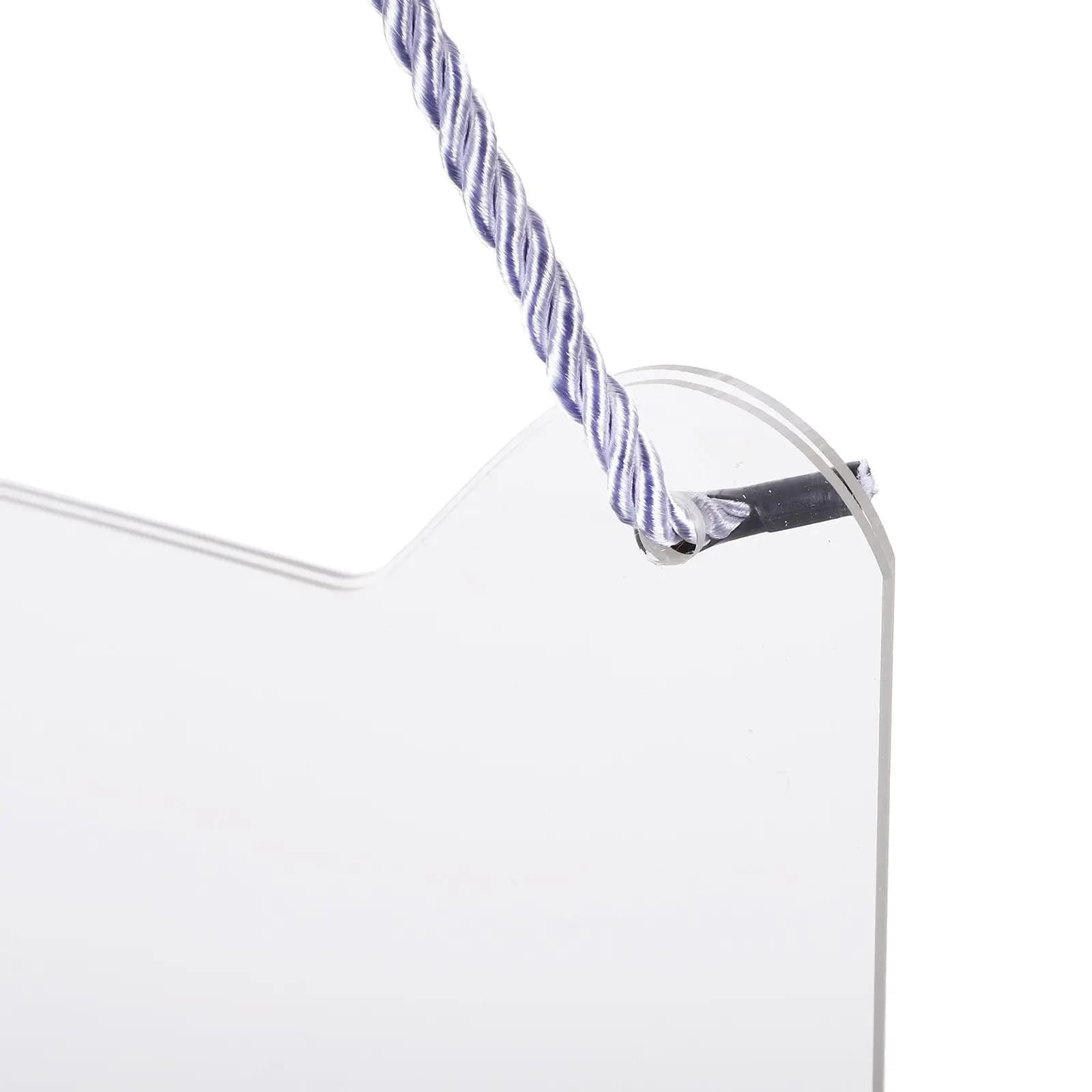 Portaetichette in Acrilico da Appendere per Prezzi, Etichette, Poster, Menu, Certificati, Loghi, Annunci, Brochure nei Supermercati