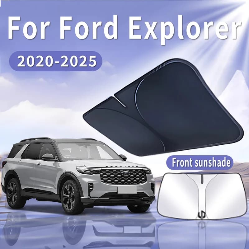 Visiera parasole per auto per Ford Explorer 2020 ~ 2025 2021 2022 Parabrezza anteriore Parasole Isolamento termico Raffreddamento estivo Accessori auto